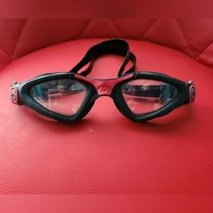 Aqua Sphere Kayenne Swim Goggles (black & red) with case $20.